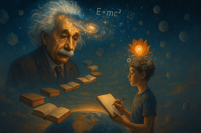 Einstein livre pensador e cientista - surreal