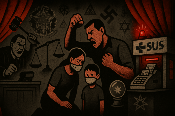 Pseudociência institucionalizada: denúncia da Constelação Familiar no Brasil - família manipulada como marionetes, recursos do SUS desperdiçados em rituais, símbolos do ocultismo nazista, tribunal tem decisões baseadas em misticismo